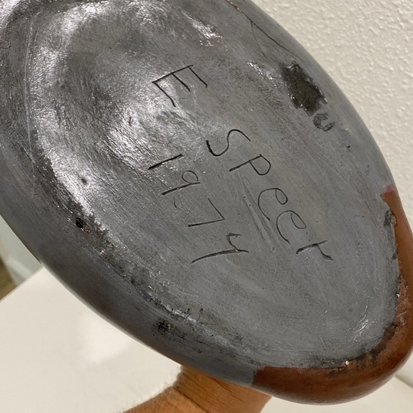 1974 Vintage Hand Painted Pottery Mallard Duck Decoy,  Artist Signed - Picture 7 of 7